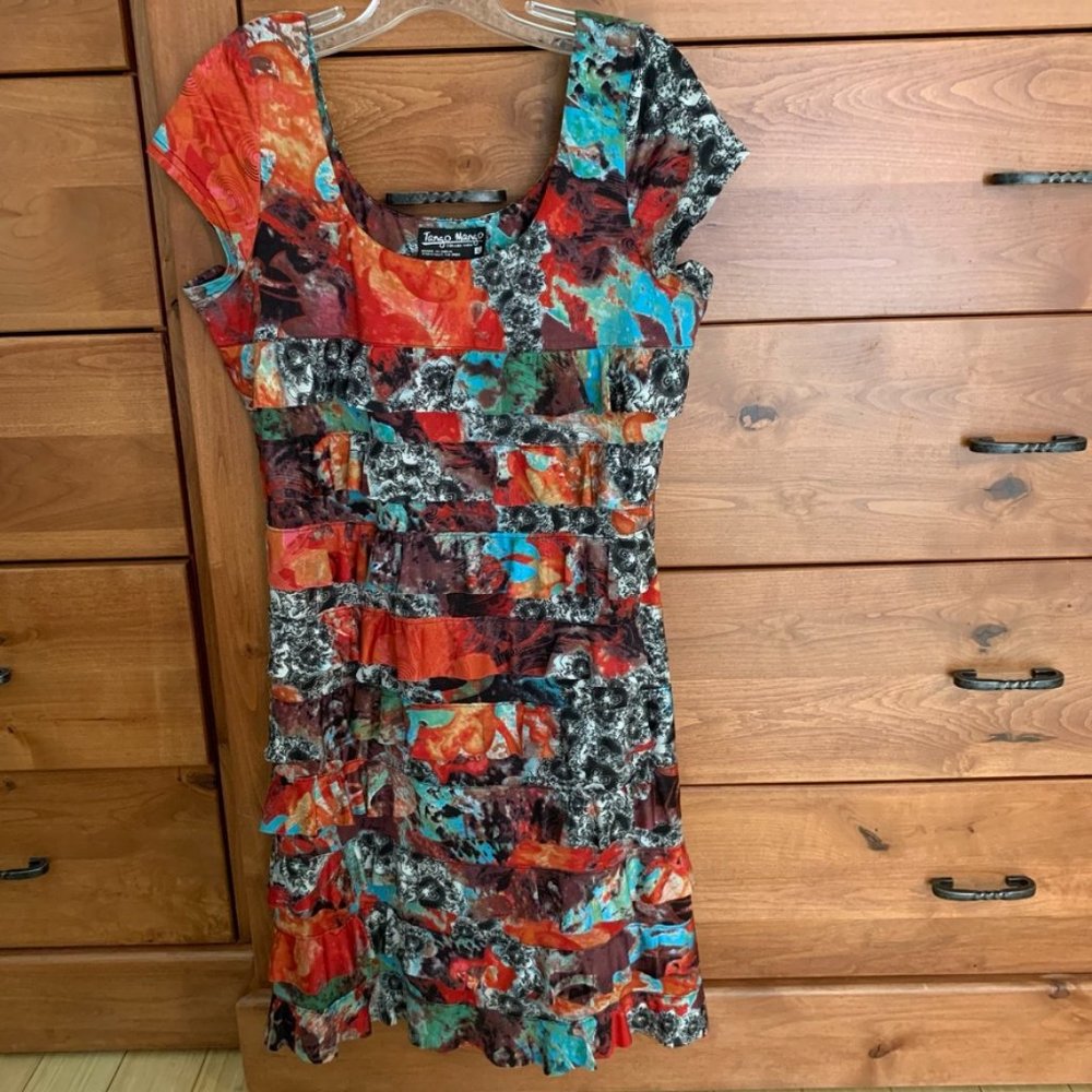 Dance dress with flouncy layers